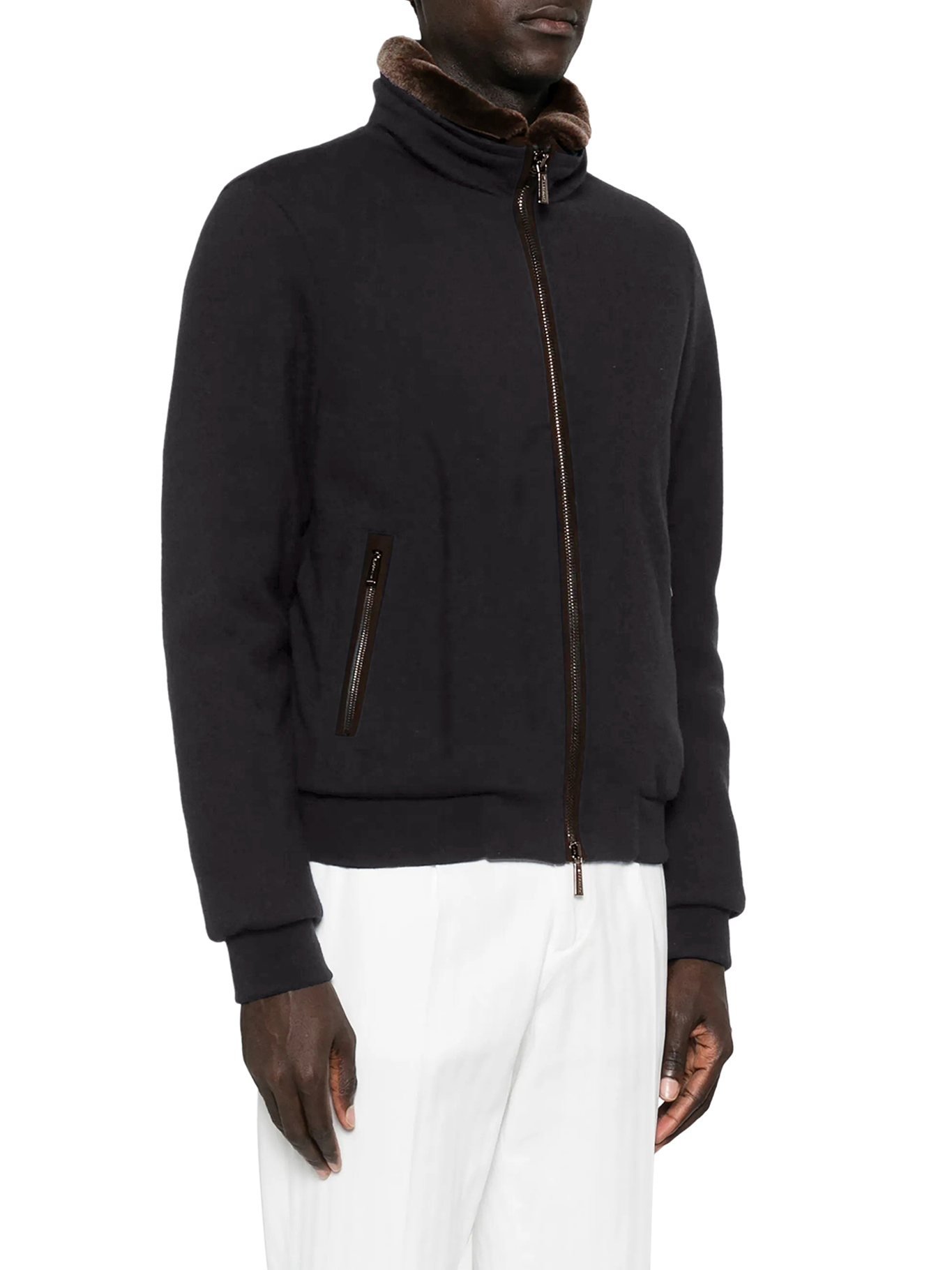 BEAUTIFUL CASHMERE AND SILK BOMBER JACKETS MOUBO100097TEPA203U0001 (MooRER / カジュアルジャケット ) | MooRER (ムーレー)(2)
