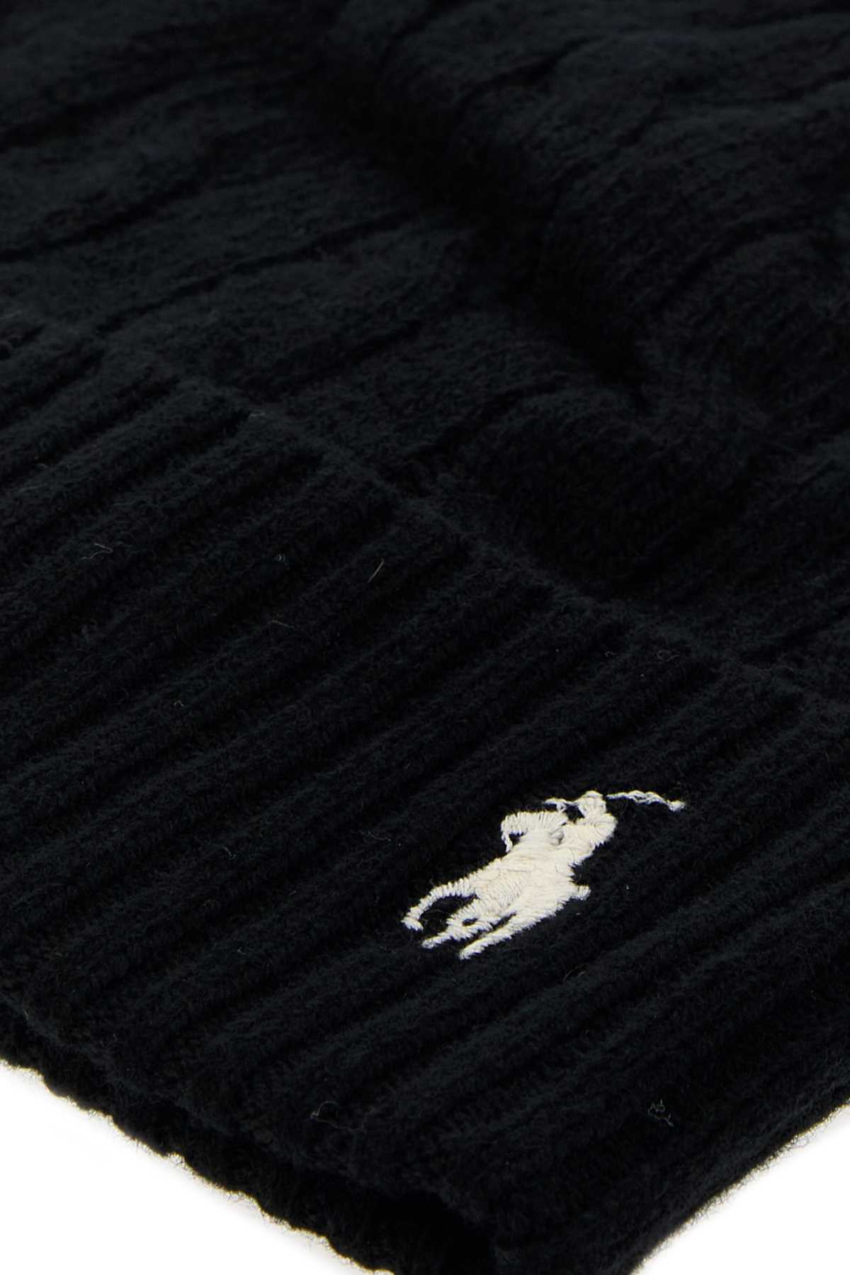 Black wool blend beanie hat 455981442001 (Polo Ralph Lauren / 帽子 ) | Polo Ralph Lauren (ポロ ラルフ ローレン)(2)