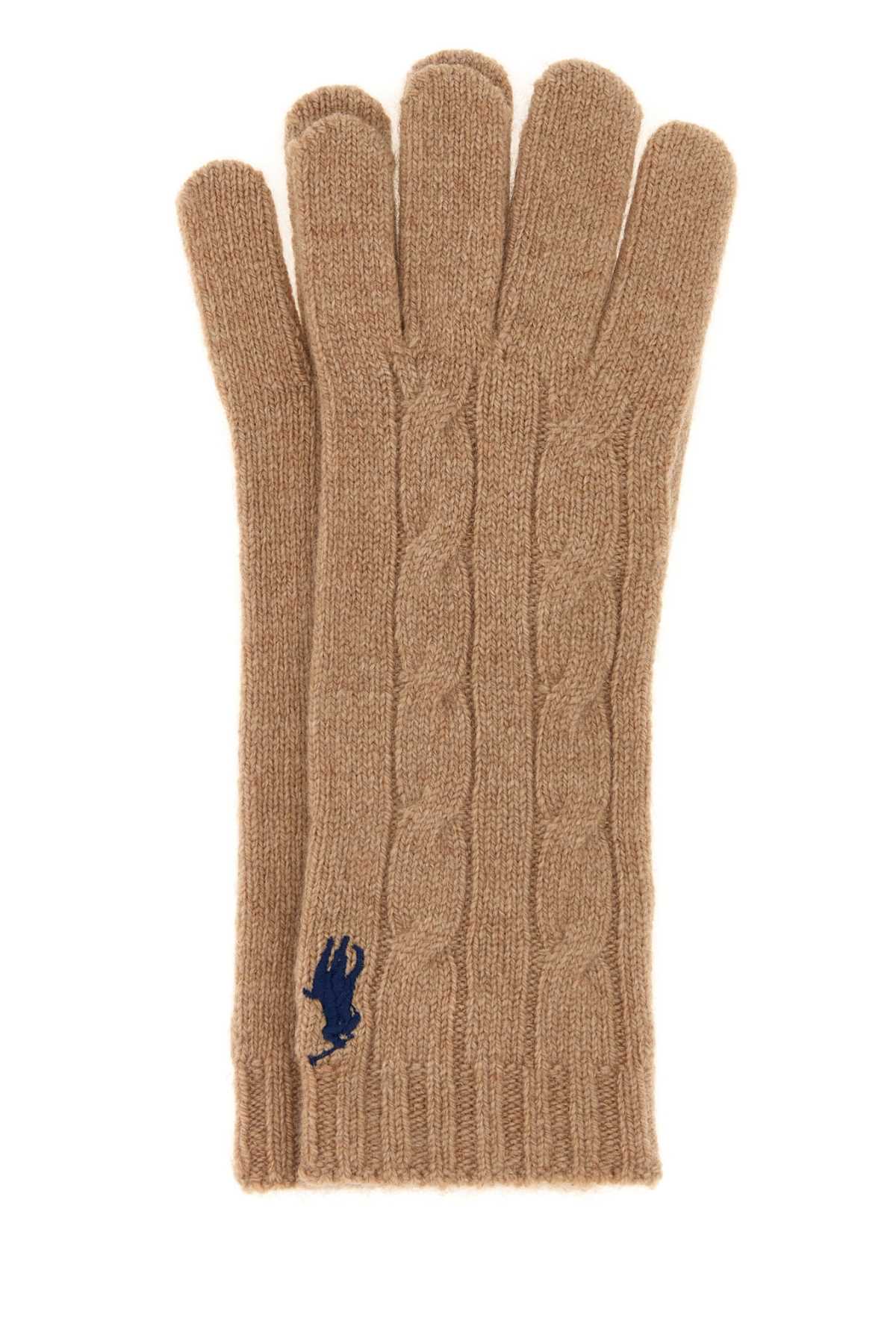 Camel wool blend gloves 455981440003 (Polo Ralph Lauren / グローブ ) | Polo Ralph Lauren (ポロ ラルフ ローレン)