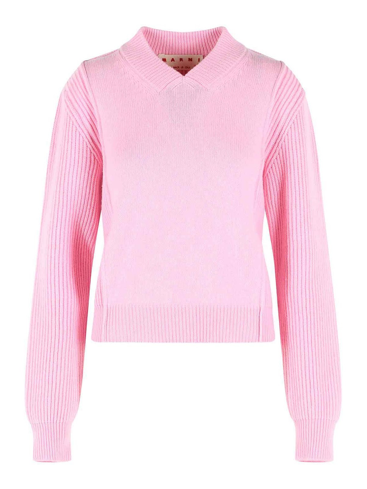 Pink virgin wool and cashmere sweater CVMD0169A0UFZ41400C14 (Marni / ニット・セーター・カーディガン ) | Marni (マルニ)