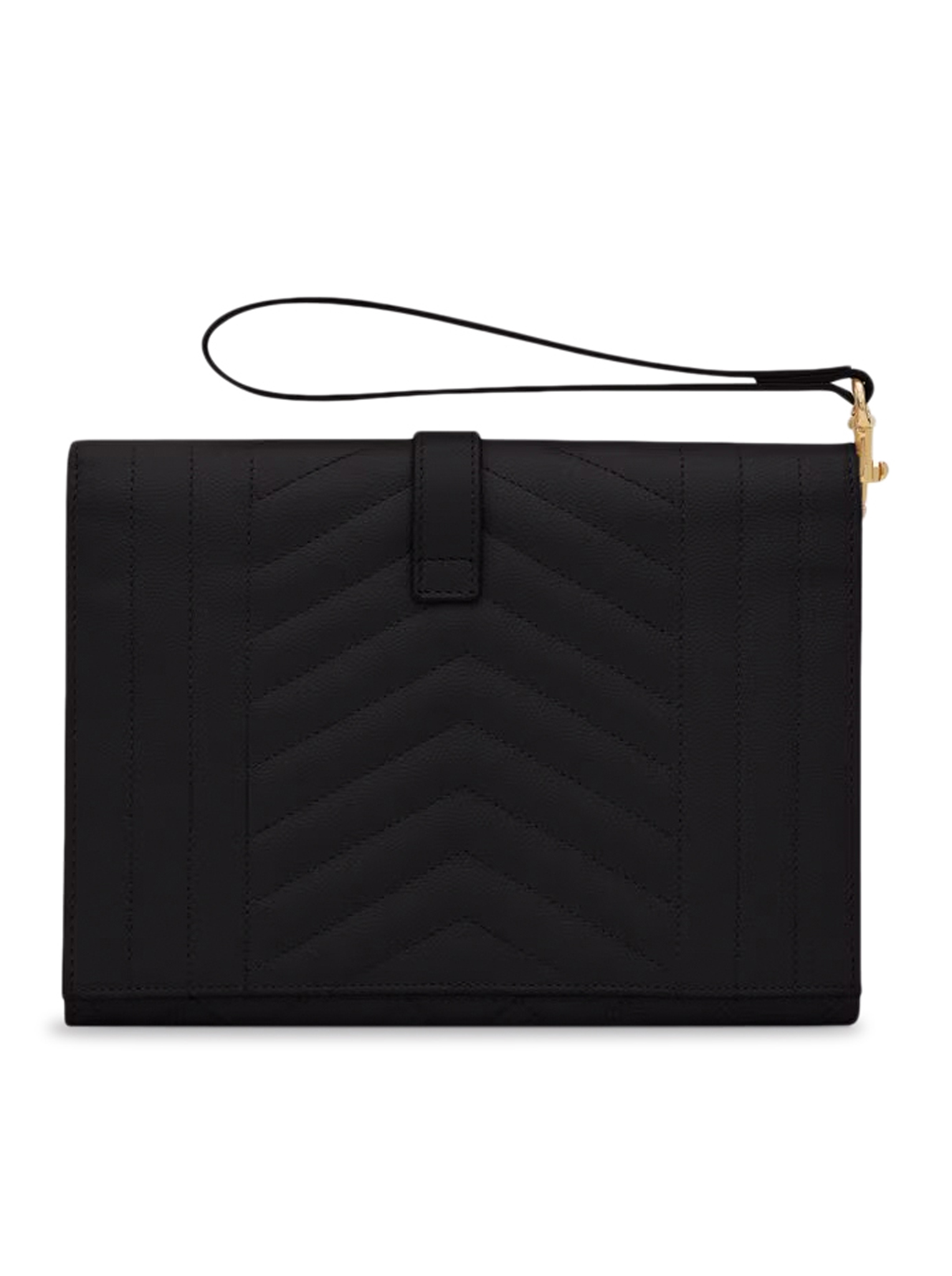 ENVELOPE POUCH IN GRAIN DE POUDRE MIX MATELASSÉ EMBOSSED LEATHER 651030BOW911000 (Saint Laurent / クラッチバッグ・ポーチ ) | Saint Laurent (サンローラン)(1)