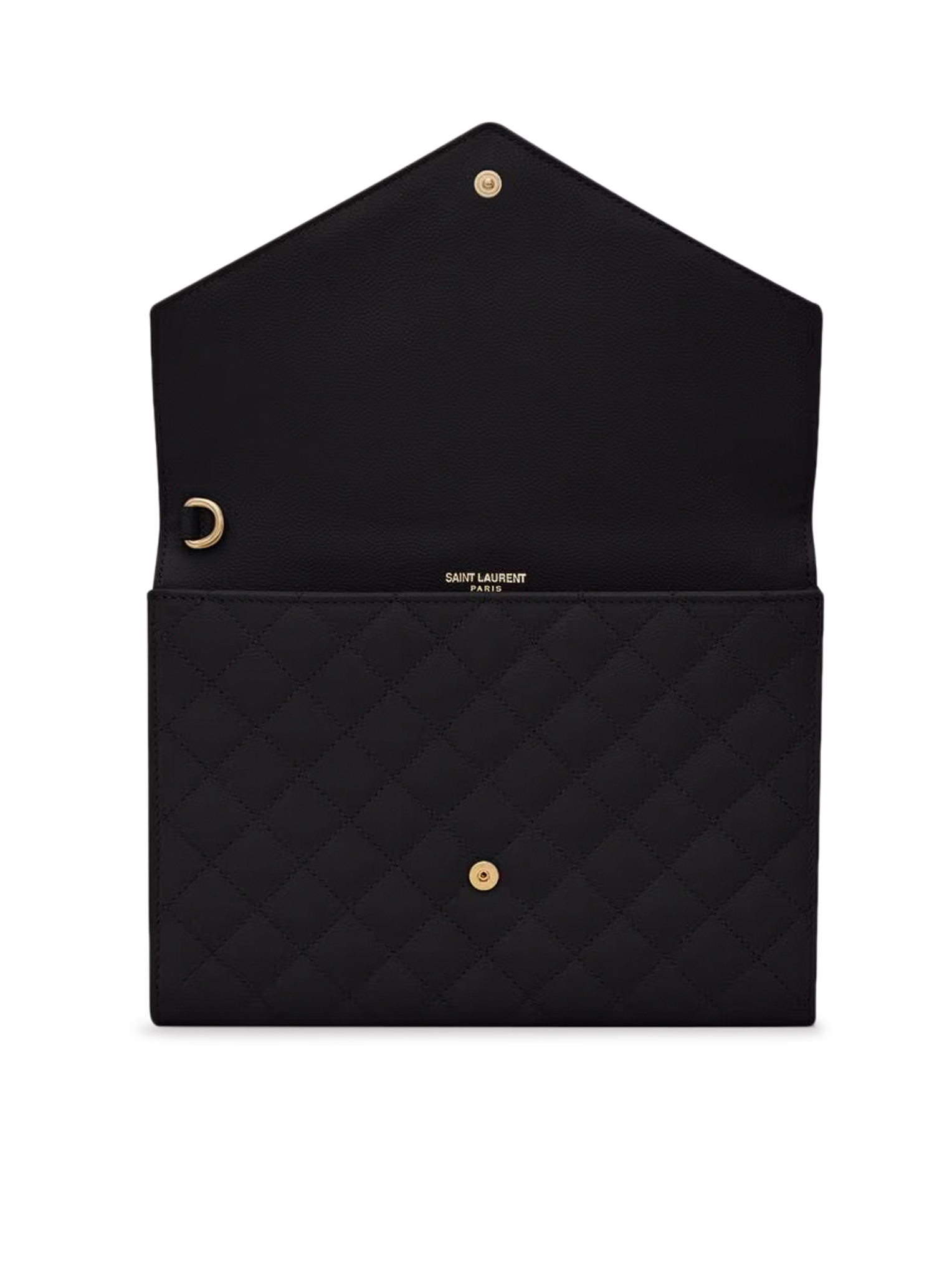 ENVELOPE POUCH IN GRAIN DE POUDRE MIX MATELASSÉ EMBOSSED LEATHER 651030BOW911000 (Saint Laurent / クラッチバッグ・ポーチ ) | Saint Laurent (サンローラン)(3)