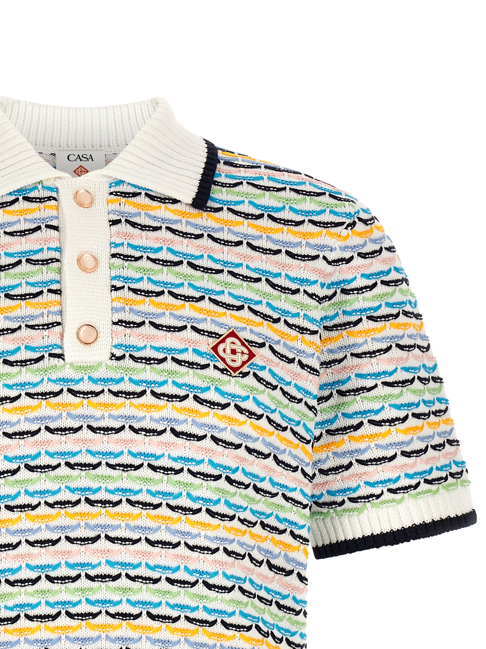 'Tuck Stitch' polo shirt MPF26KW126001MULTI (Casablanca / ポロシャツ ) | Casablanca (カサブランカ)(2)