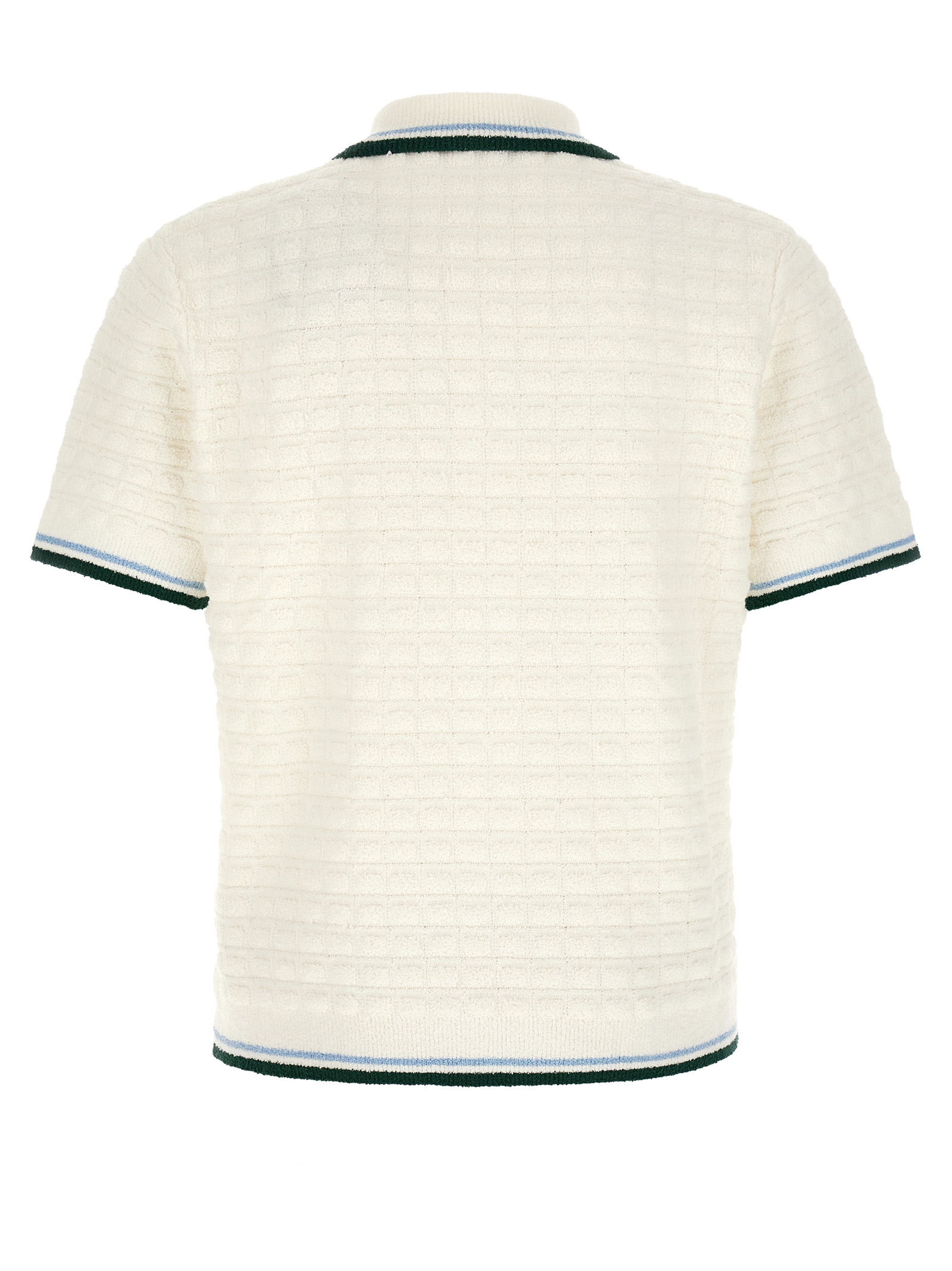 Bouclé polo shirt MPF26KW99901WHITE (Casablanca / ポロシャツ ) | Casablanca (カサブランカ)(1)