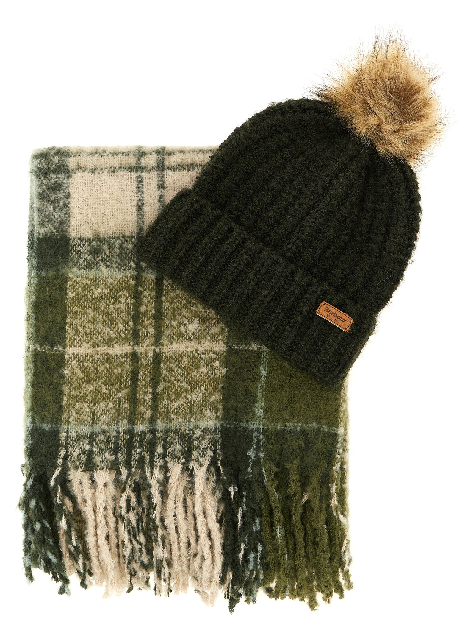 'Saltburn' set: cap + scarf LGS0077LGSGN51 (Barbour / スカーフ・マフラー ) | Barbour (バブアー)