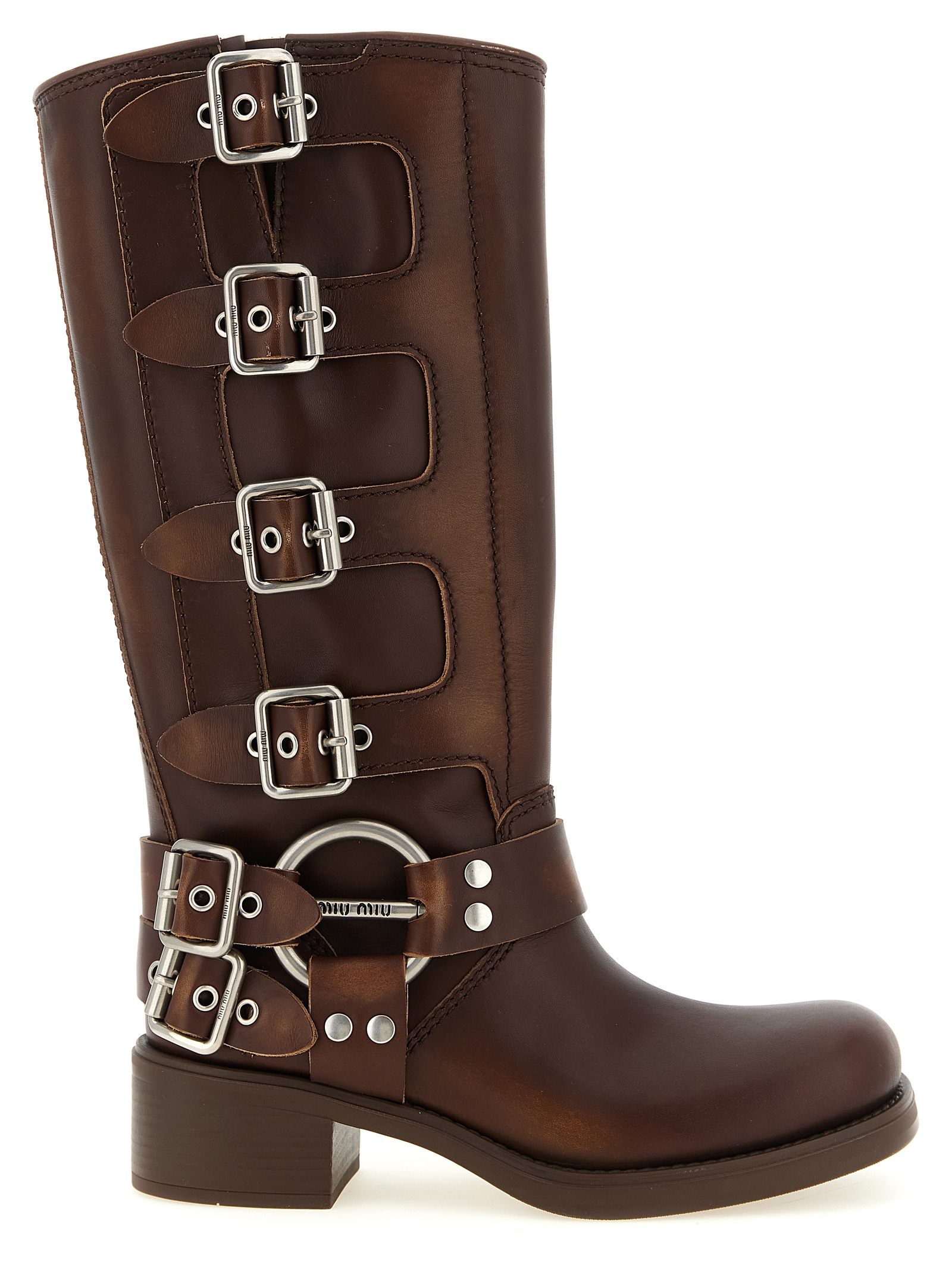 'Sienna' boots 5W792DFA0503F33F0038 (MIU MIU / ブーツ ) | MIU MIU (ミュウミュウ)