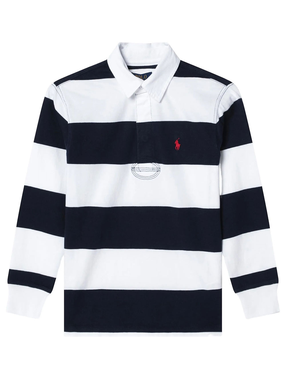 STRIPED LONG-SLEEVE POLO SHIRT WITH LOGO 323932280001 (Polo Ralph Lauren / ポロシャツ ) | Polo Ralph Lauren (ポロ ラルフ ローレン)
