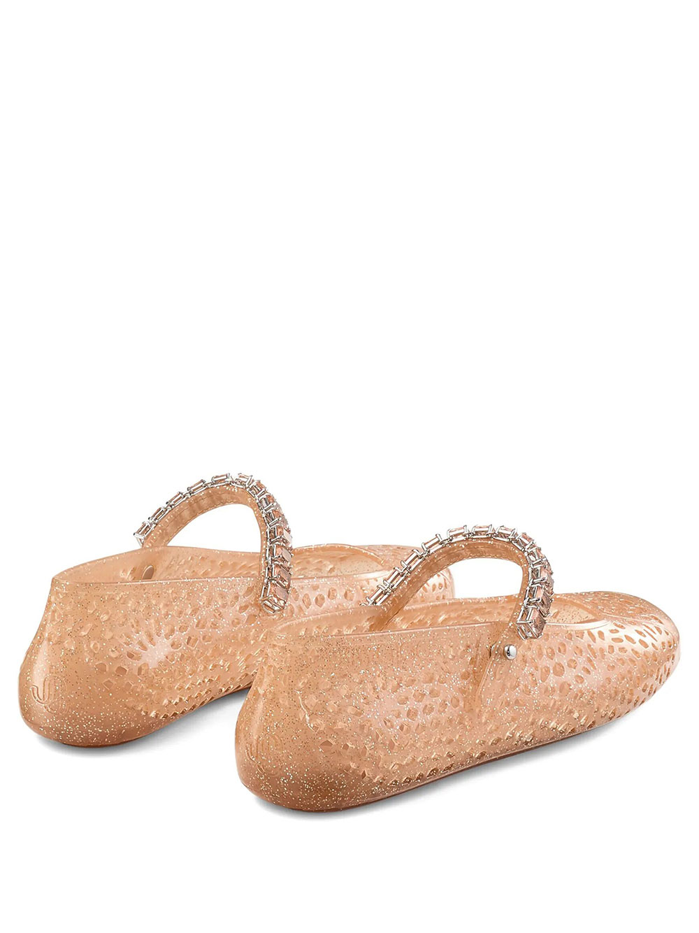 CLEAR JELLY BALLERINA FLATS WITH CRYSTAL EMBELLISHMENT THEJELLYNTXLIGHT (JIMMY CHOO / フラットシューズ ) | JIMMY CHOO (ジミー チュウ)(4)