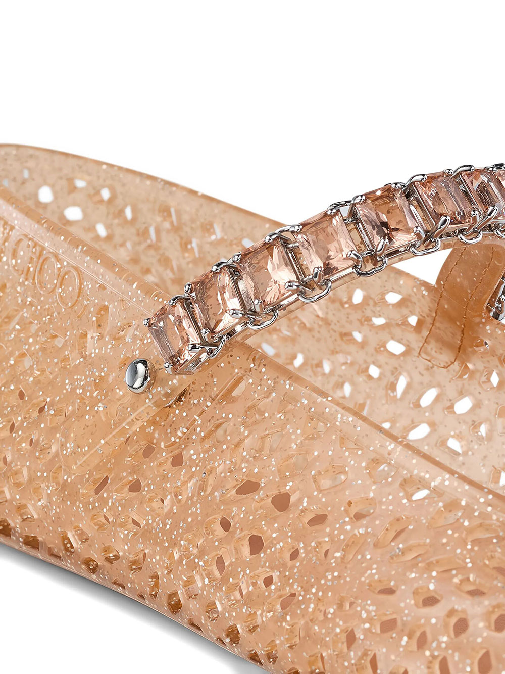 CLEAR JELLY BALLERINA FLATS WITH CRYSTAL EMBELLISHMENT THEJELLYNTXLIGHT (JIMMY CHOO / フラットシューズ ) | JIMMY CHOO (ジミー チュウ)(5)