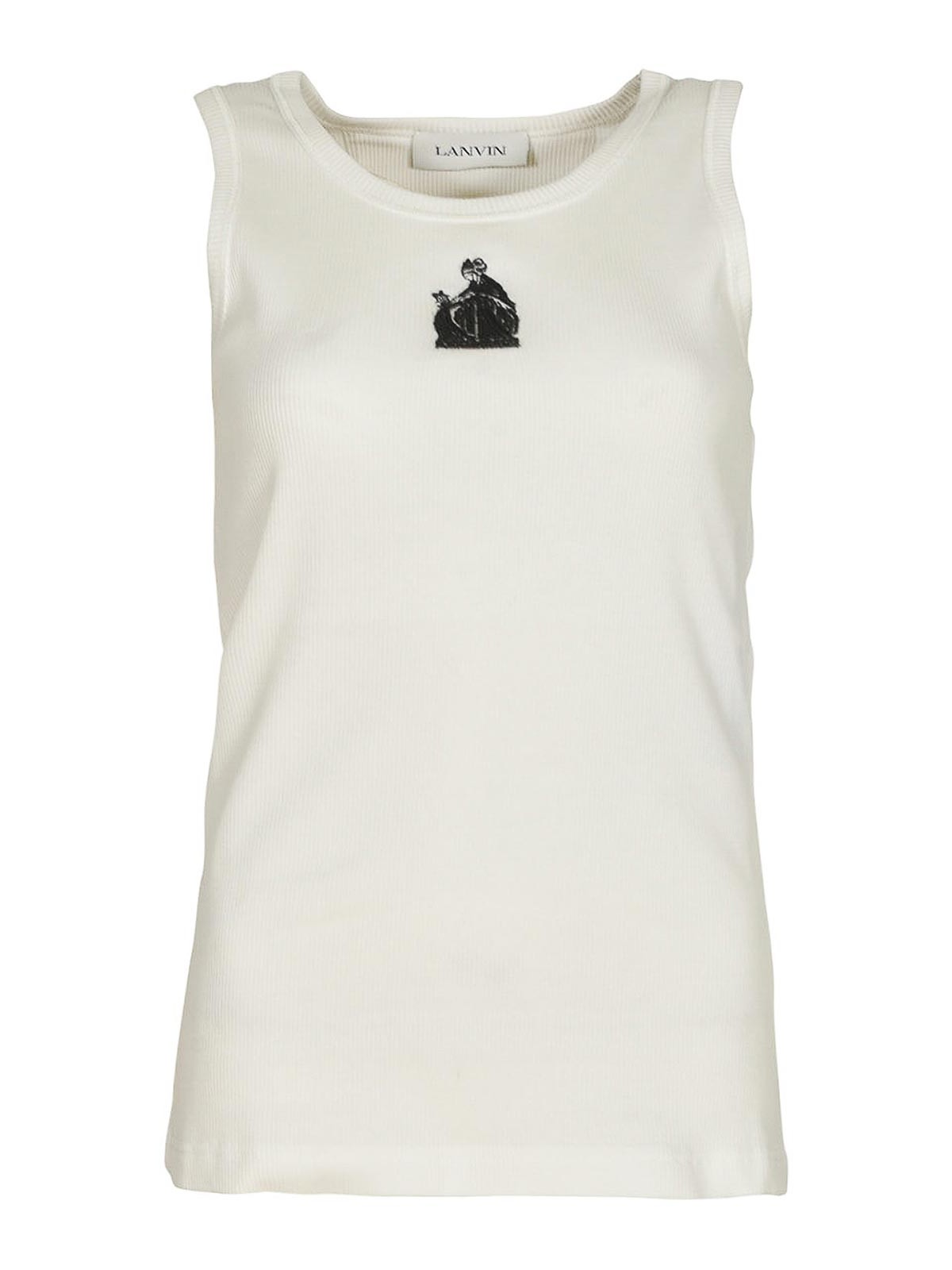 Top White RWTO0012J047P2600 (LANVIN / タンクトップ・キャミソール ) | LANVIN (ランバン)