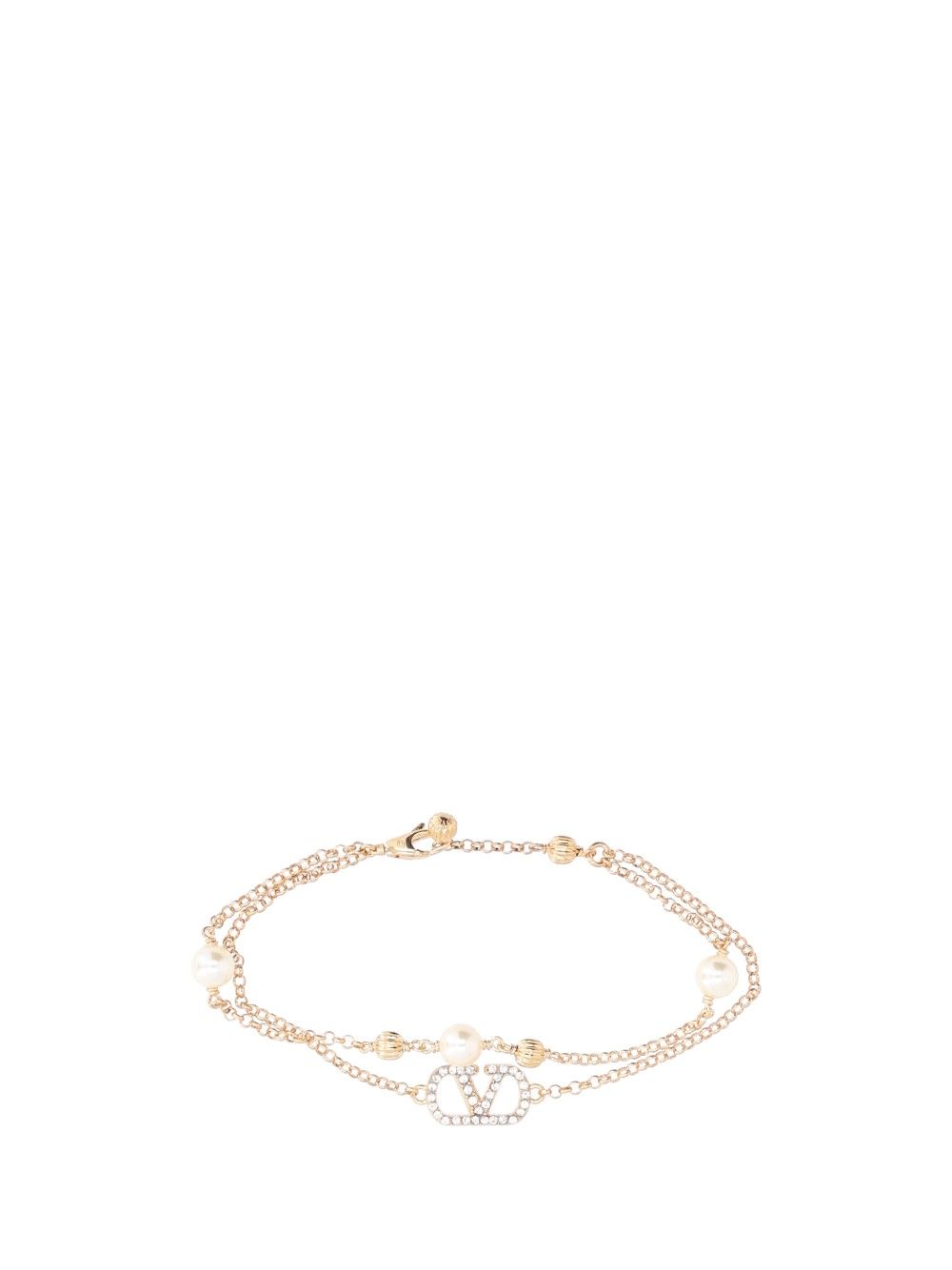 VLOGO SIGNATURE PEARL BRACELET METALLO/PERLA/STRASS 9W2J0BI4QVSCNP (Valentino Garavani / ブレスレット ) | Valentino Garavani (ヴァレンティノ)