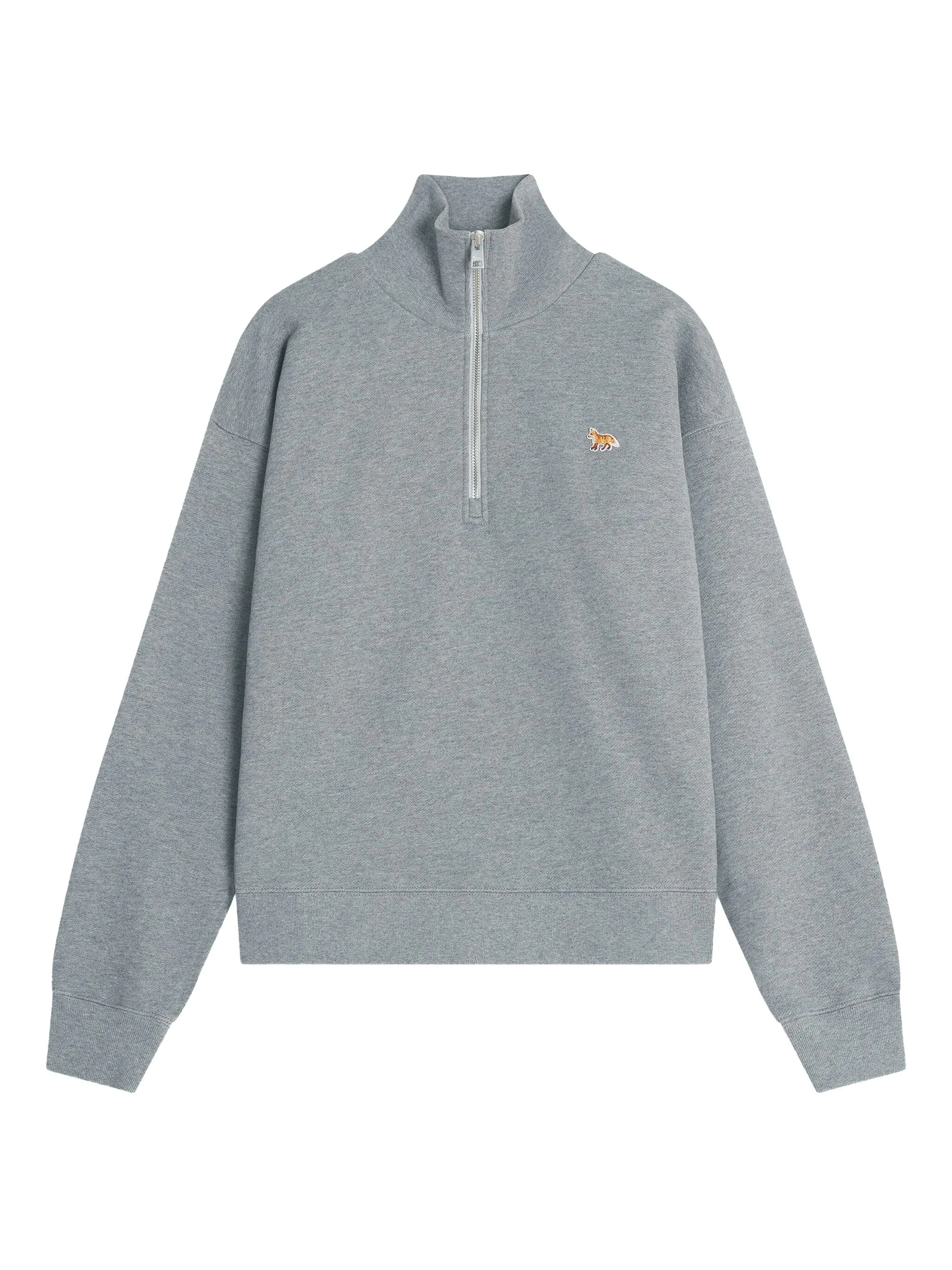 MAISON KITSUNE' Sweaters Medium grey melange PW00308KM0341H131 (Maison Kitsuné / スウェット・フーディー ) | Maison Kitsuné (メゾン キツネ)