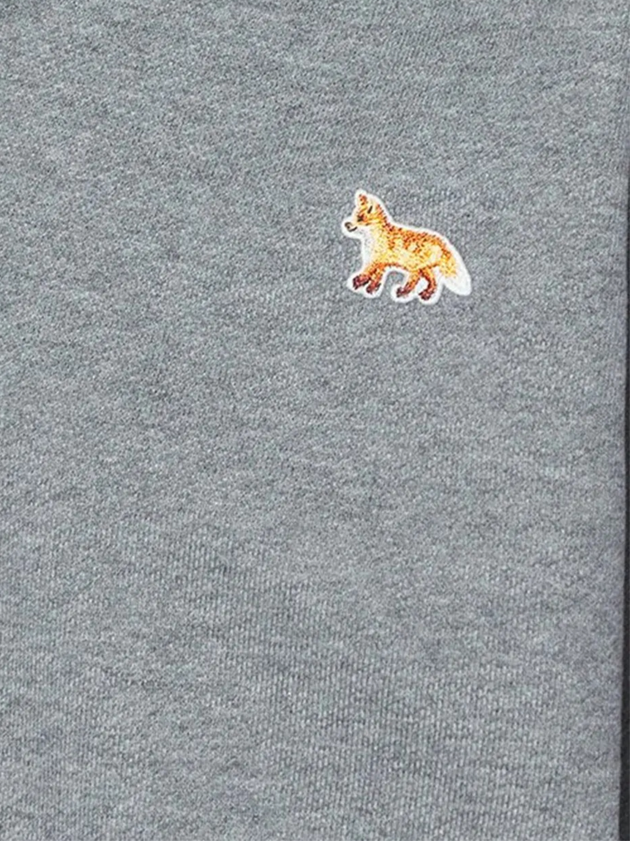 MAISON KITSUNE' Sweaters Medium grey melange PW00308KM0341H131 (Maison Kitsuné / スウェット・フーディー ) | Maison Kitsuné (メゾン キツネ)(1)