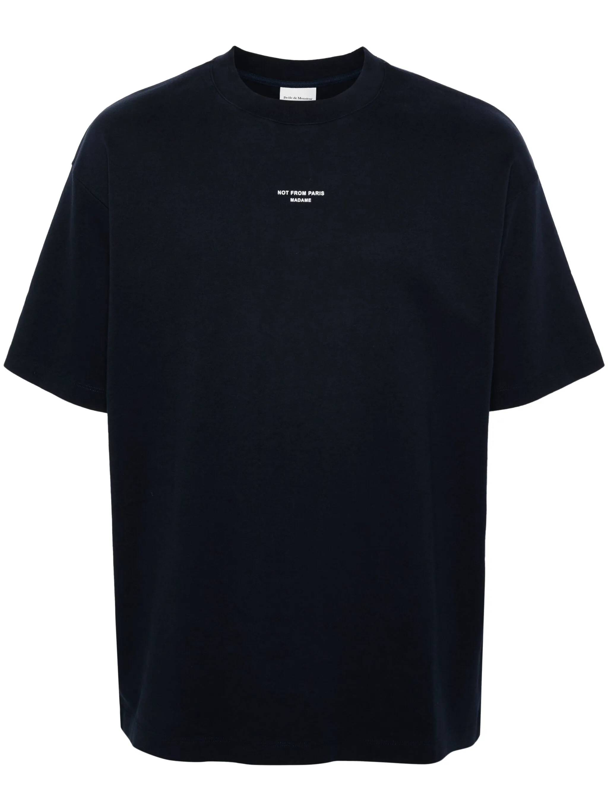 DROLE DE MONSIEUR T-shirts and Polos Navy PERMTS202CO002NY (Drôle De Monsieur / Tシャツ・カットソー ) | Drôle De Monsieur (ドロールドムッシュ)