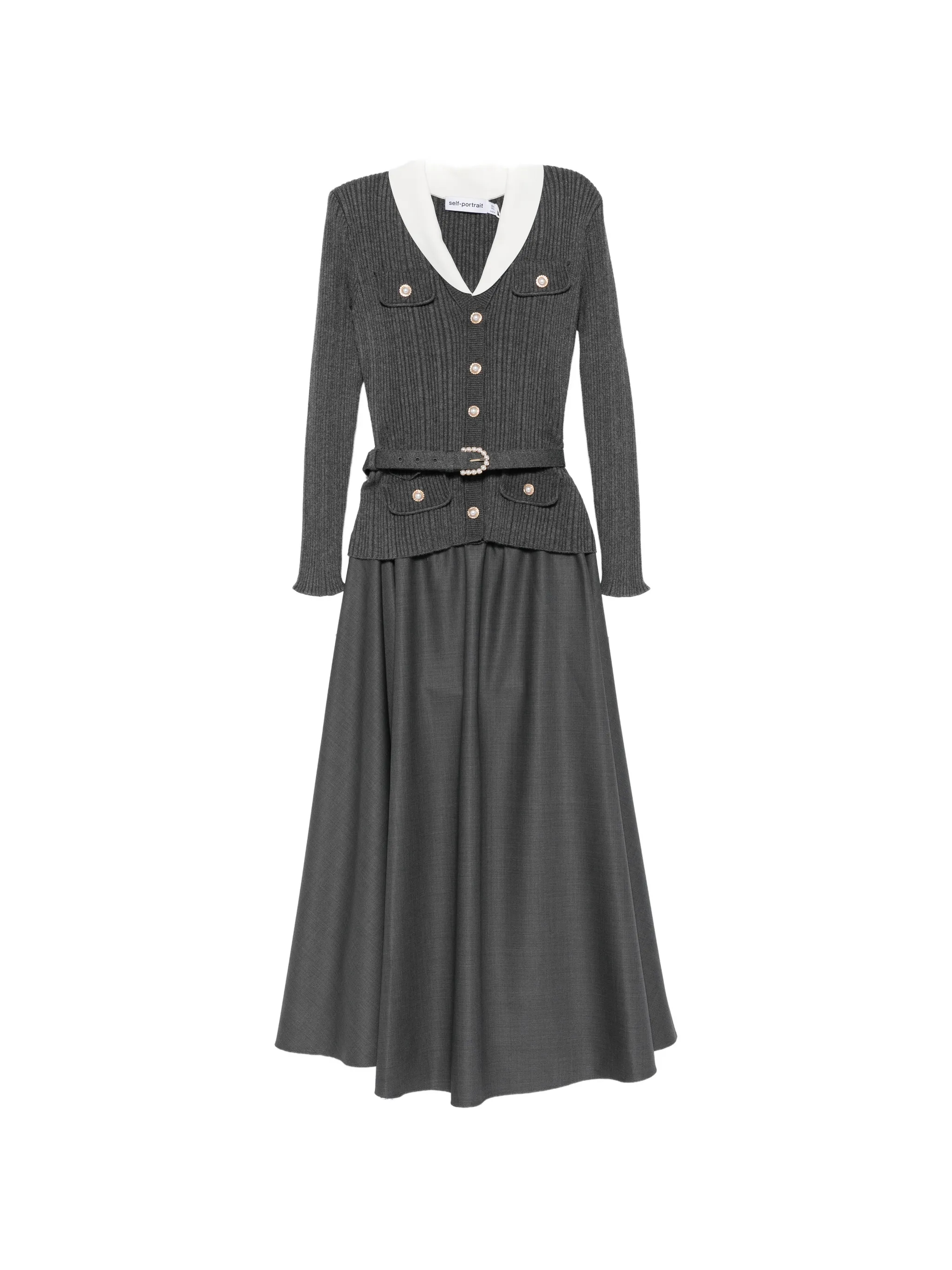 Self-Portrait Dresses PF26131MAGRGREY (self-portrait / ワンピース・ドレス・オールインワン ) | self-portrait (セルフ・ポートレイト)