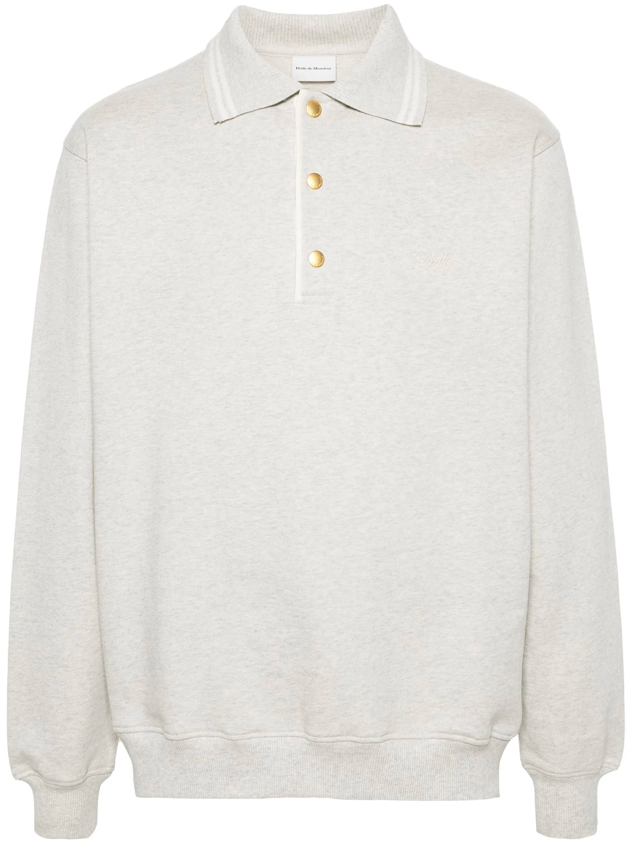 DROLE DE MONSIEUR T-shirts and Polos Grey PERMPL132CO127GY (Drôle De Monsieur / ポロシャツ ) | Drôle De Monsieur (ドロールドムッシュ)