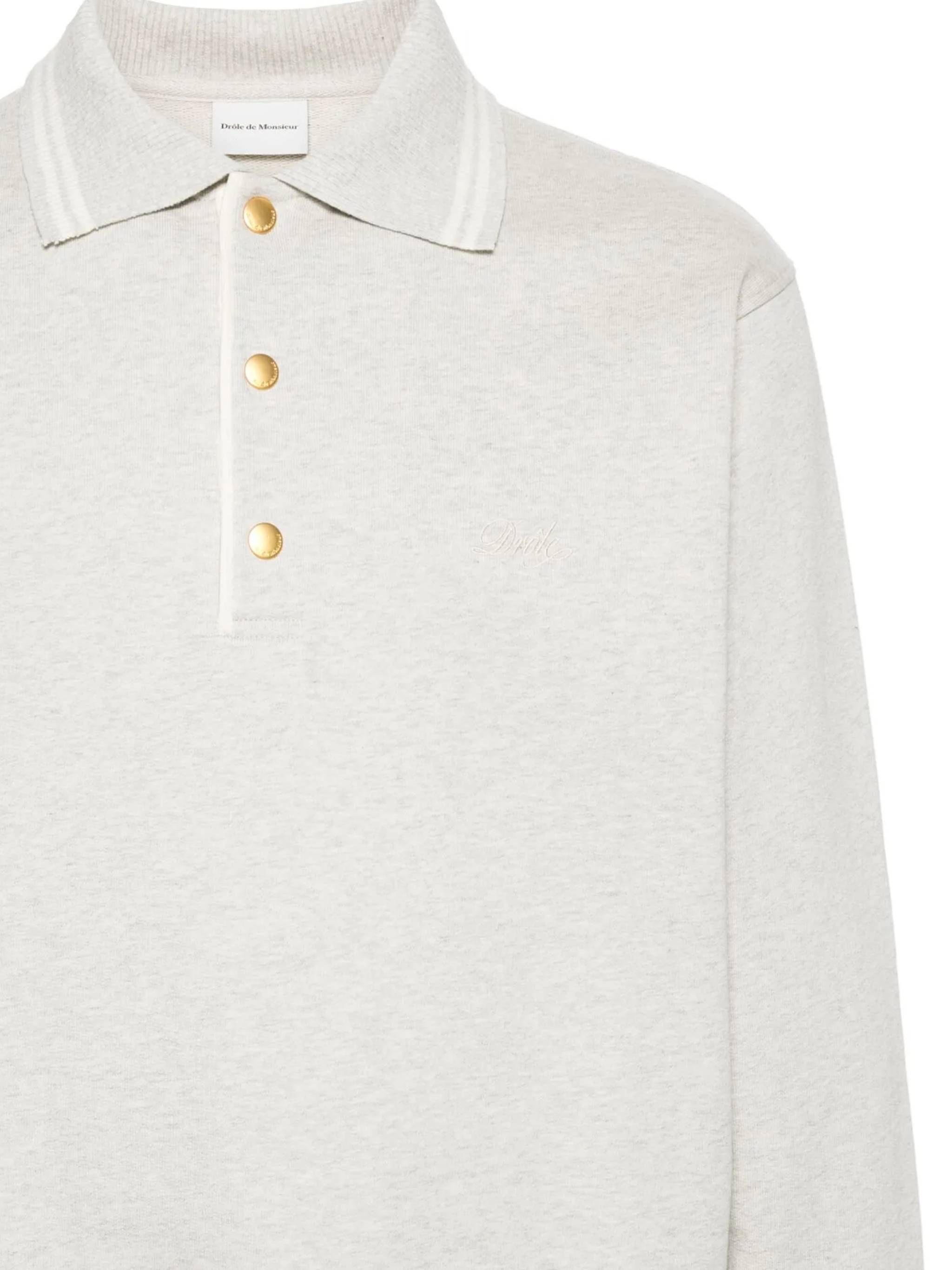 DROLE DE MONSIEUR T-shirts and Polos Grey PERMPL132CO127GY (Drôle De Monsieur / ポロシャツ ) | Drôle De Monsieur (ドロールドムッシュ)(1)