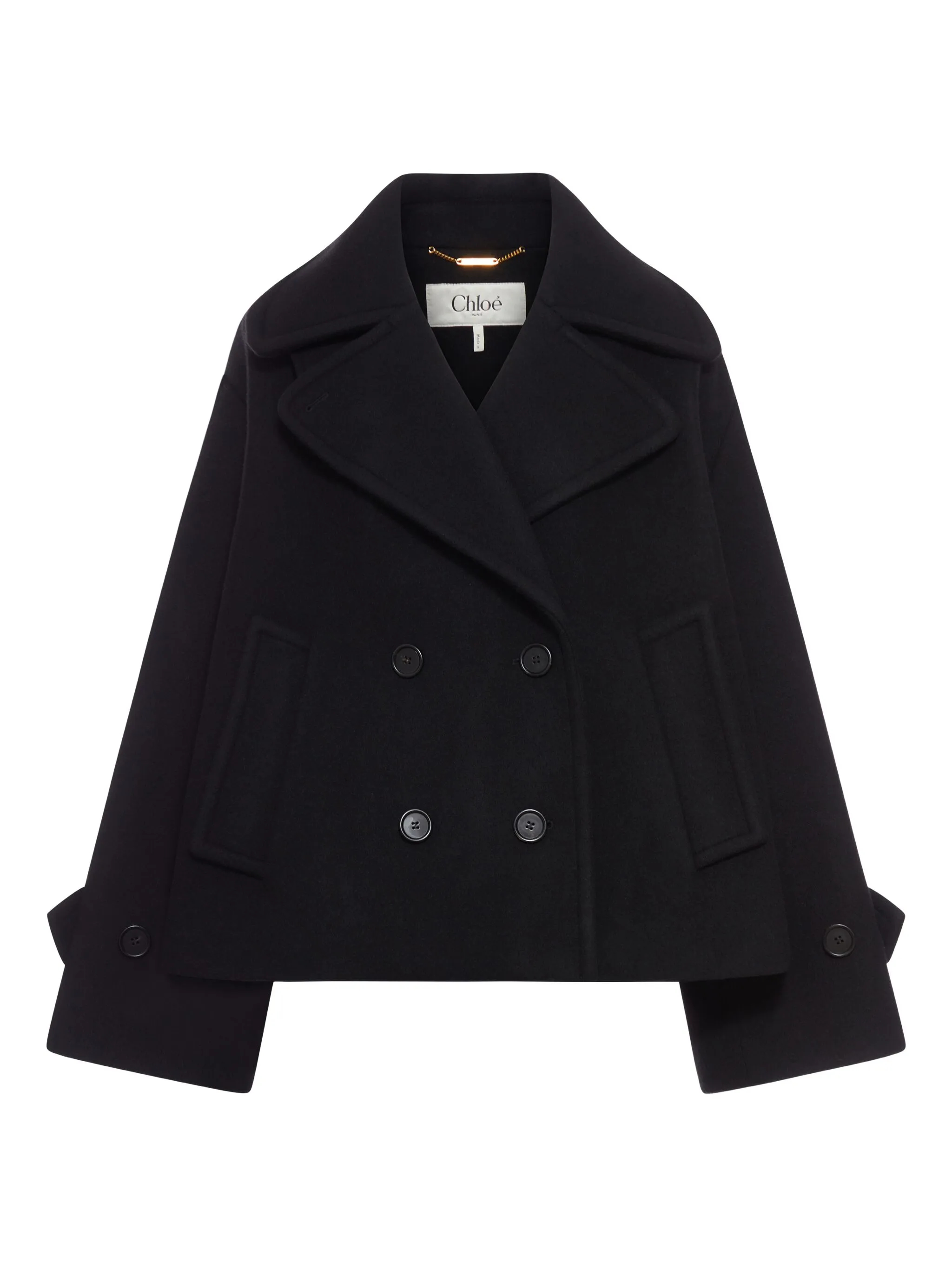 Chloè Coats Black 25AMA96952001 (Chloé / コート ) | Chloé (クロエ)