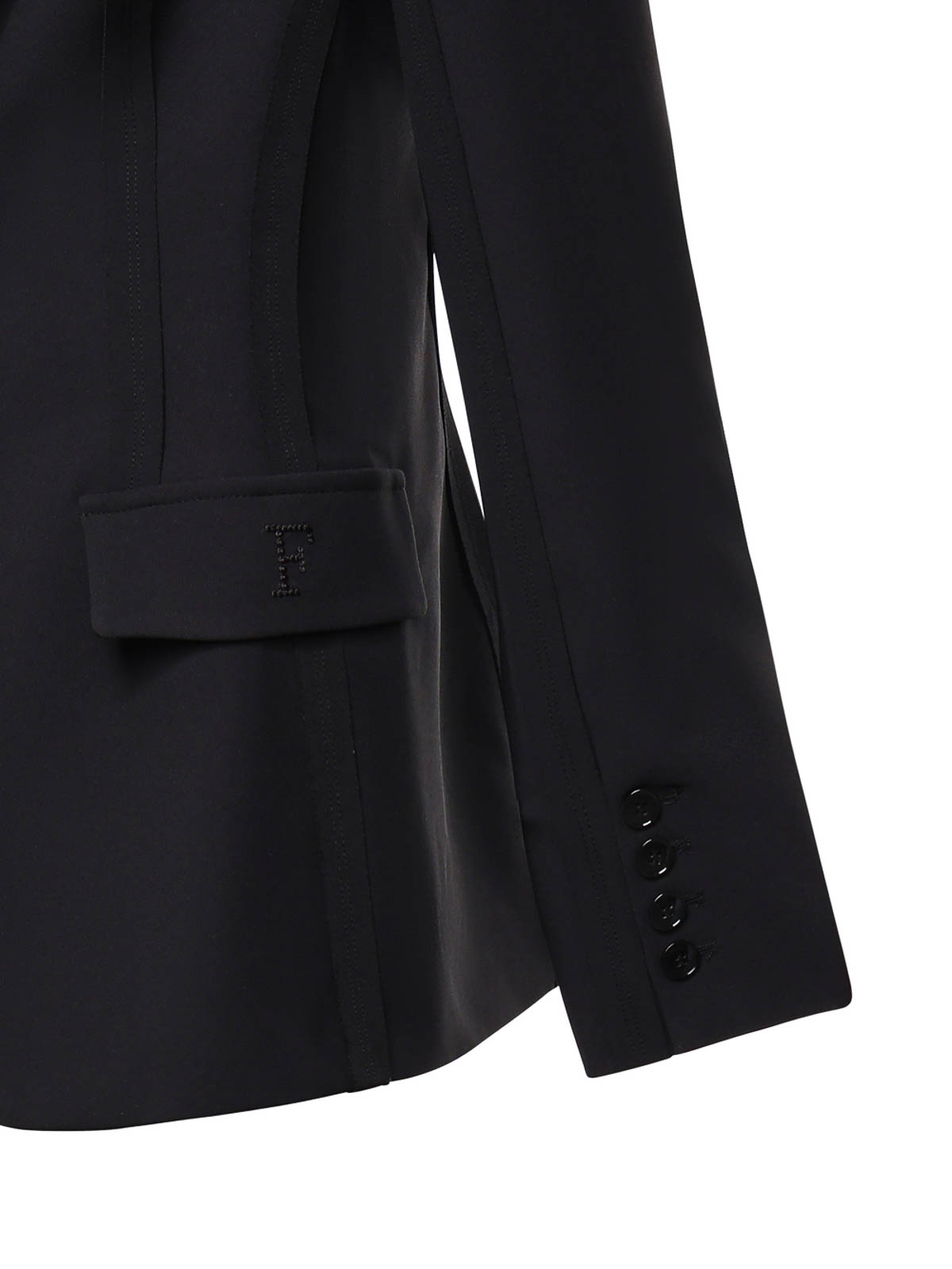 Black Jacket GI21661E2110 (Elisabetta Franchi / ブレザー・ジャケット ) | Elisabetta Franchi (エリザベッタ フランキ)(1)