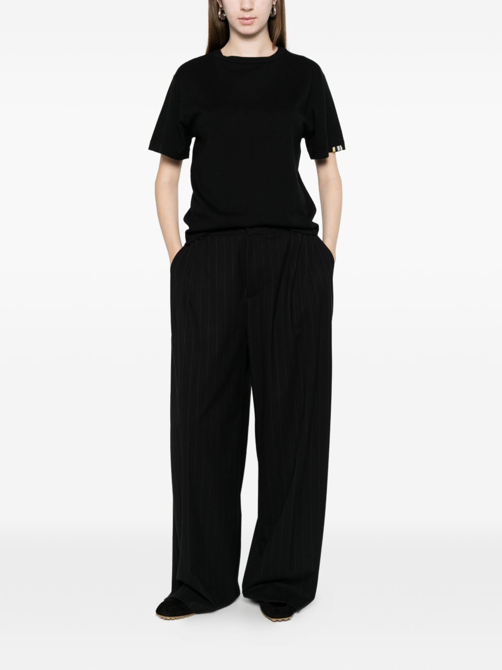 EXTREME CASHMERE T-shirts and Polos BLACK 268CUBA174 (extreme cashmere / Tシャツ・カットソー ) | extreme cashmere (エクストリーム カシミヤ)(2)