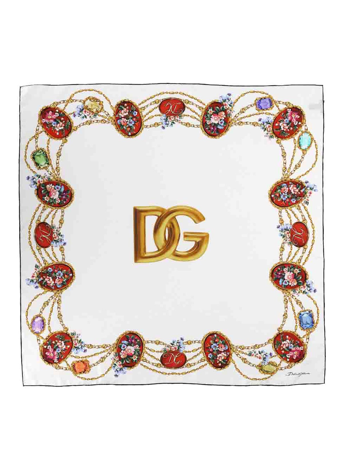 Silk Scarf FN090RGDDLKHA5ZD (Dolce & Gabbana / スカーフ・マフラー ) | Dolce & Gabbana (ドルチェガッバーナ)