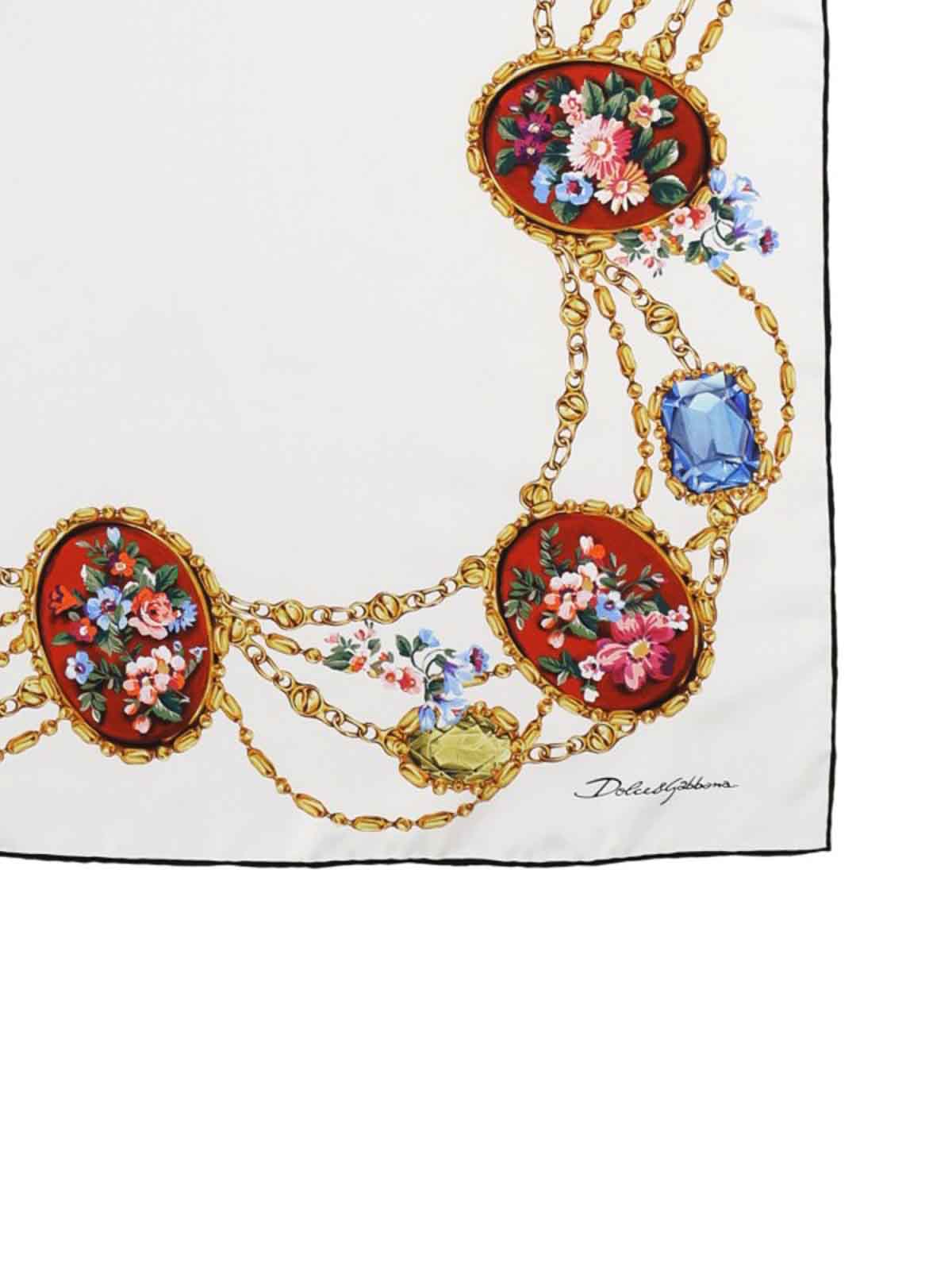 Silk Scarf FN090RGDDLKHA5ZD (Dolce & Gabbana / スカーフ・マフラー ) | Dolce & Gabbana (ドルチェガッバーナ)(1)
