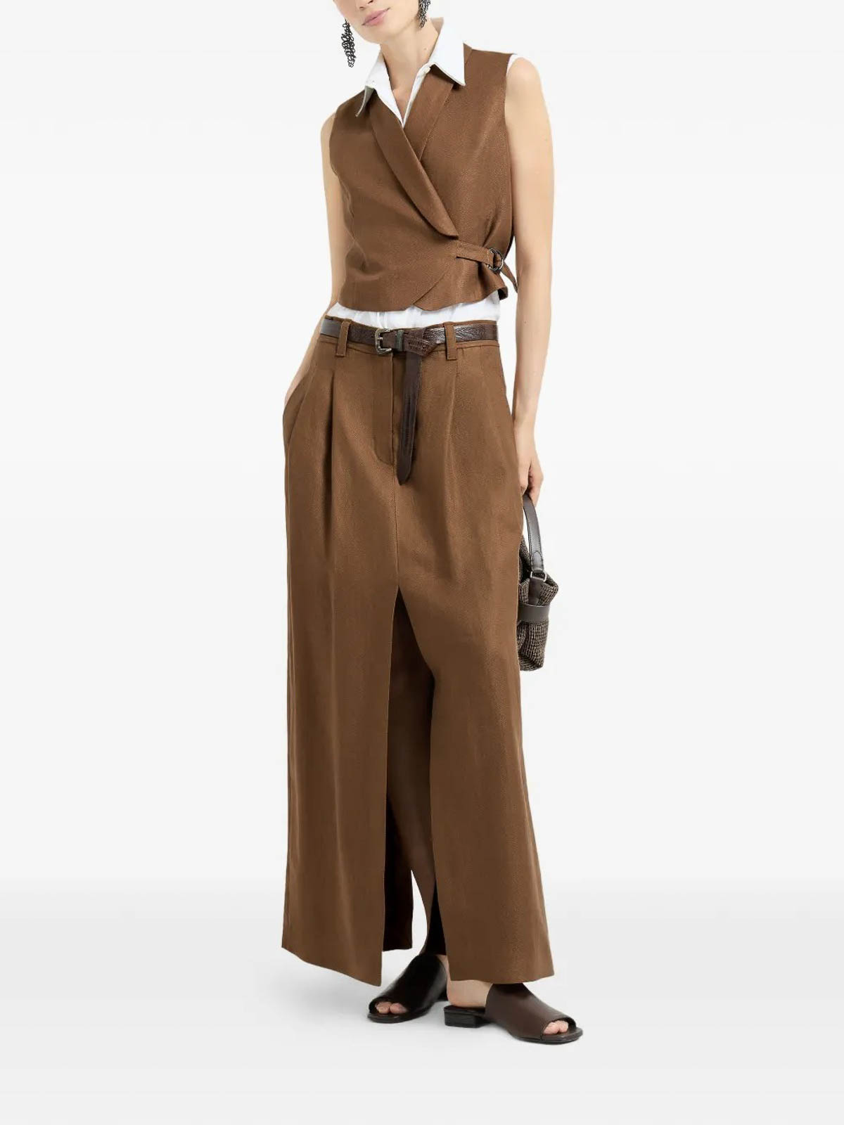 Linen Jacket MH527HG606C9850 (Brunello Cucinelli / ベスト ) | Brunello Cucinelli (ブルネロ・クチネリ)(1)