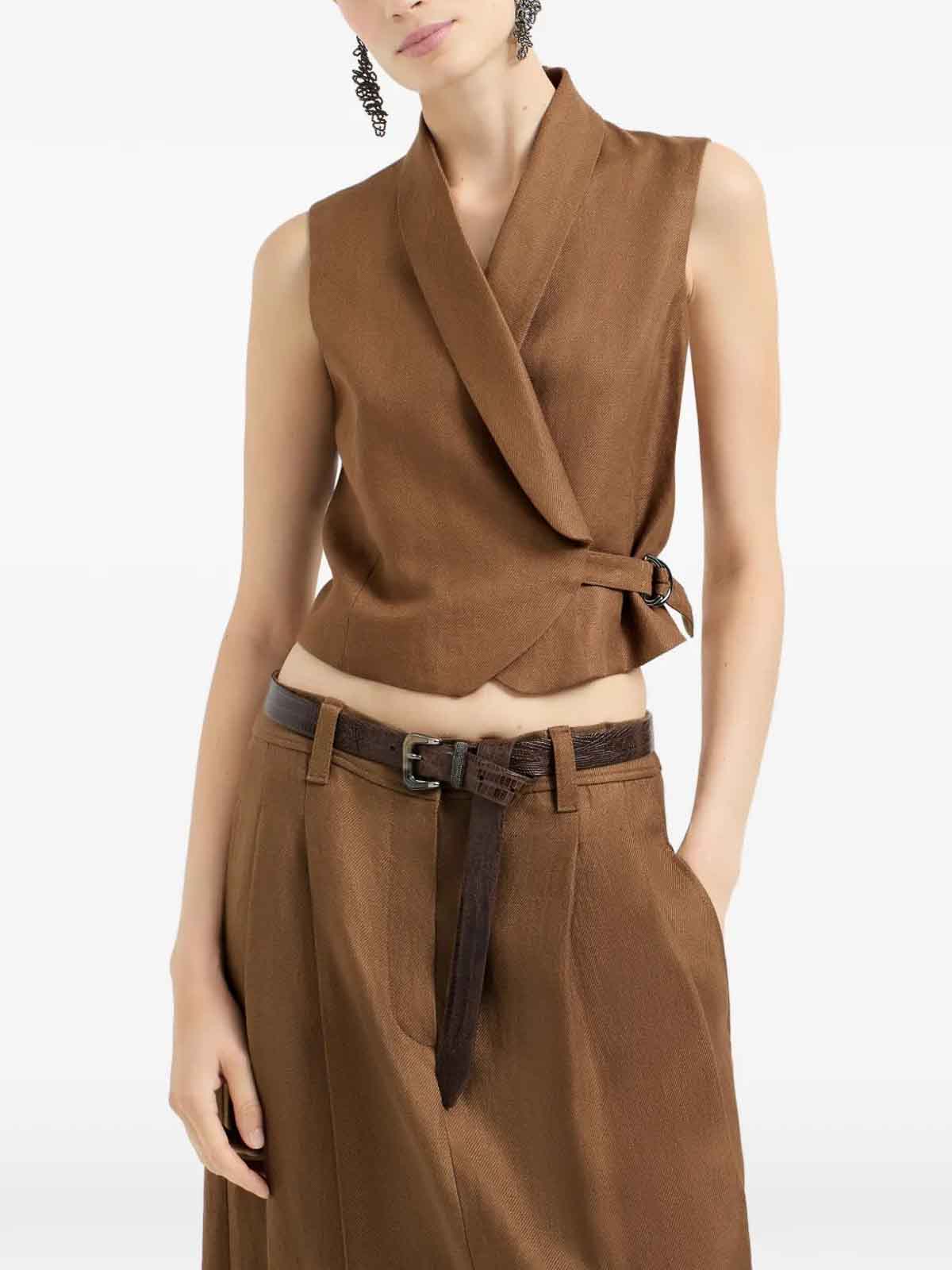 Linen Jacket MH527HG606C9850 (Brunello Cucinelli / ベスト ) | Brunello Cucinelli (ブルネロ・クチネリ)(2)