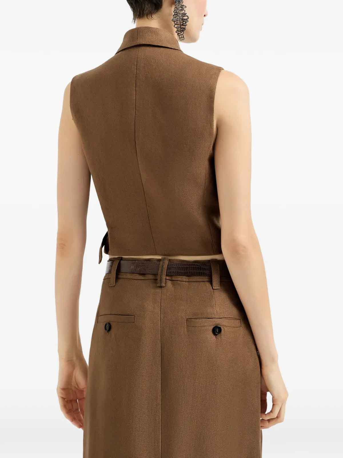 Linen Jacket MH527HG606C9850 (Brunello Cucinelli / ベスト ) | Brunello Cucinelli (ブルネロ・クチネリ)(3)