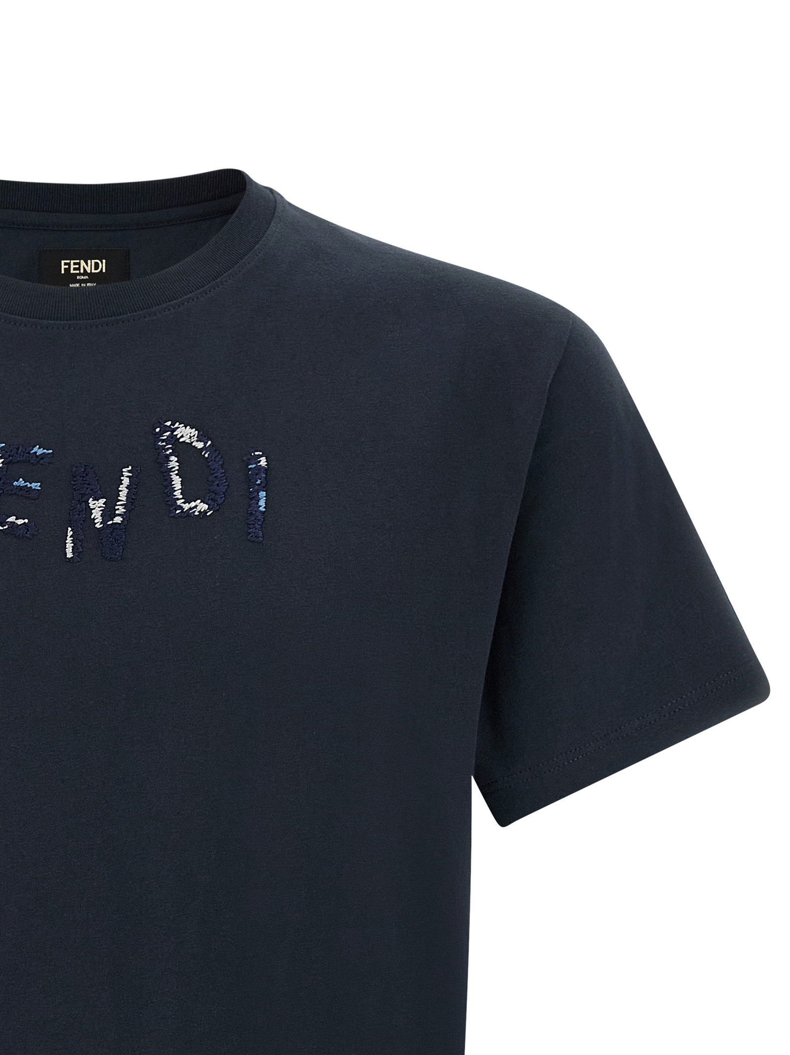 Logo embroidery t-shirt FY1319AUOBF0PTH (FENDI / Tシャツ・カットソー ) | FENDI (フェンディ)(2)