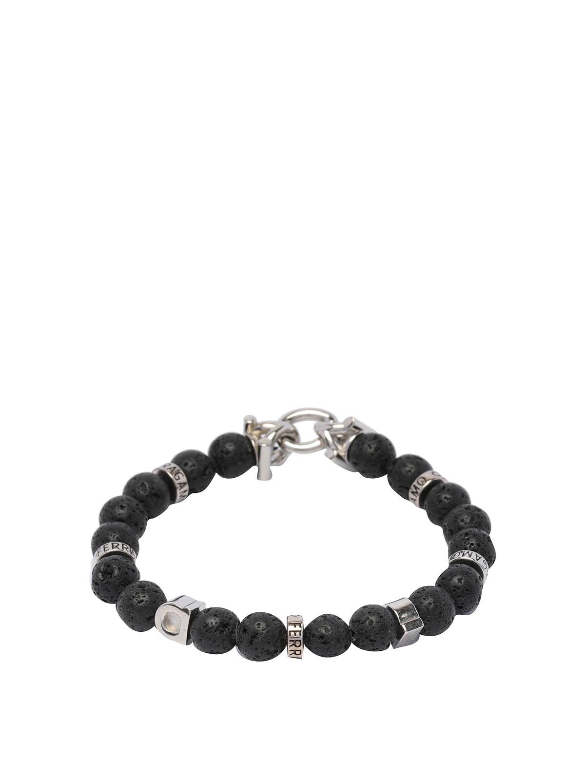 Black And Silver Beads Bracelet 717496770150 (FERRAGAMO / ブレスレット ) | FERRAGAMO (フェラガモ)