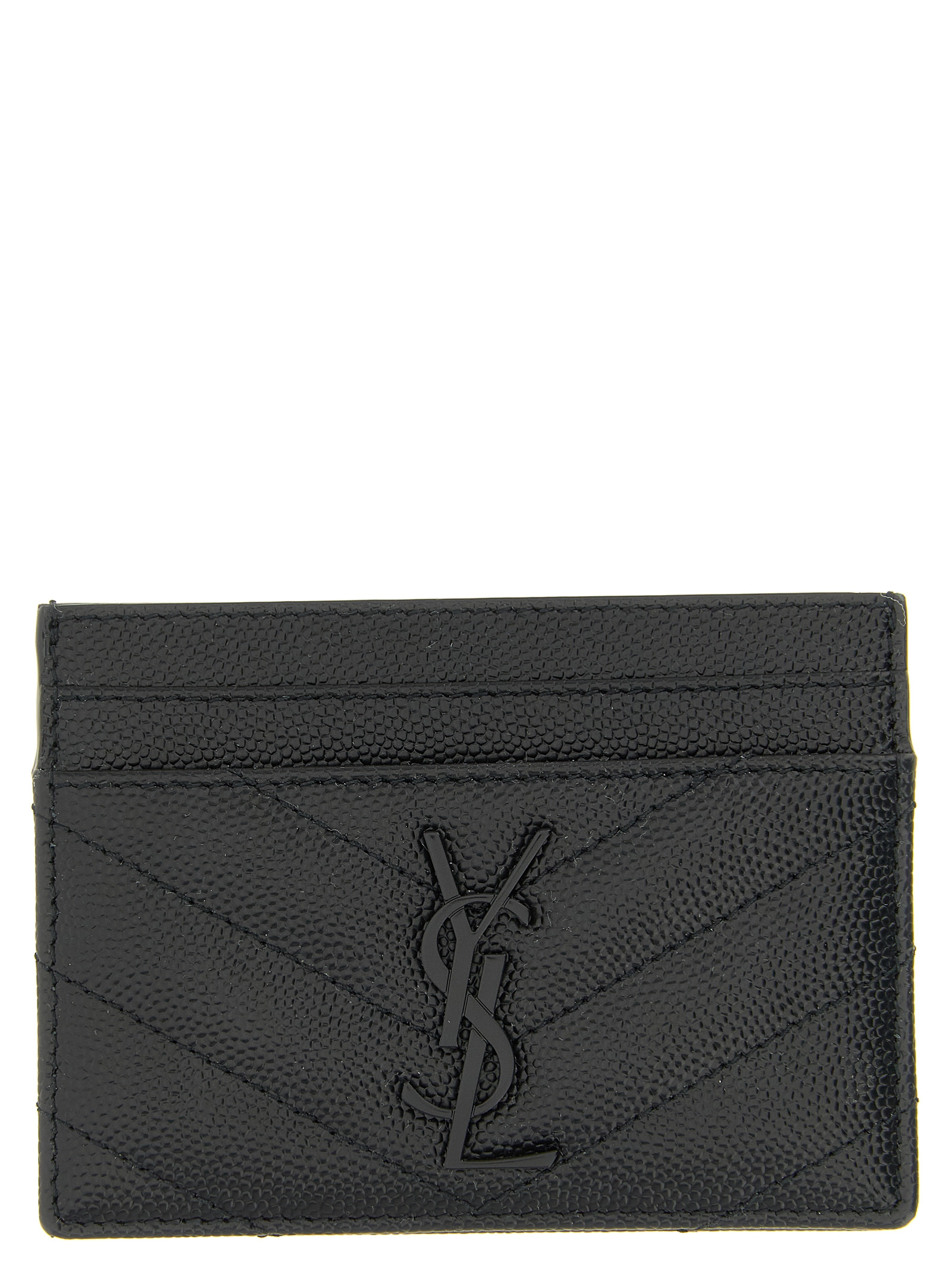 Logo matelassé card holder 423291BOW081000 (Saint Laurent / 財布・カードケース ) | Saint Laurent (サンローラン)