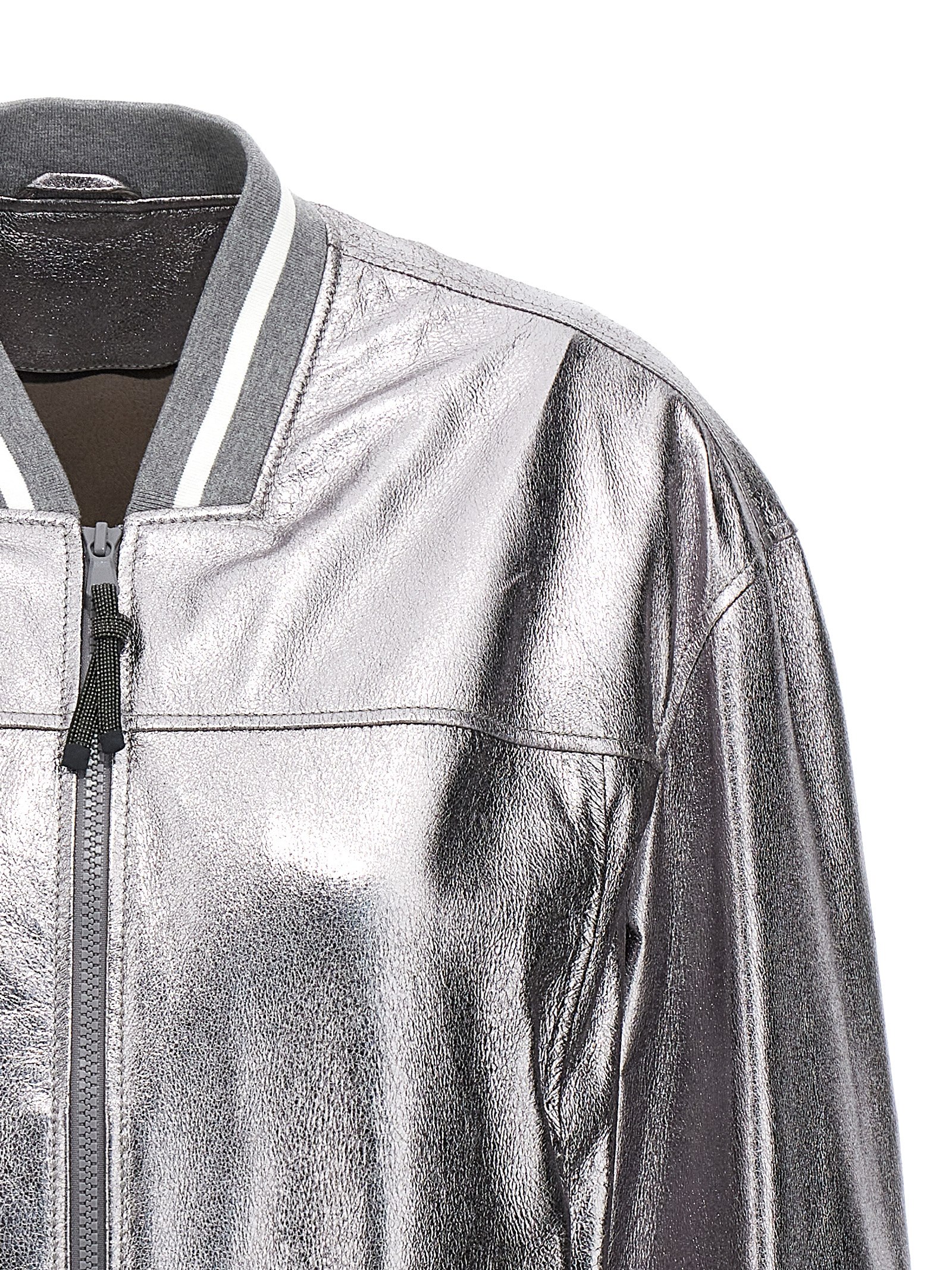 Laminated leather bomber jacket MPGAM2917C8755 (Brunello Cucinelli / レザー&ファージャケット・コート ) | Brunello Cucinelli (ブルネロ・クチネリ)(2)