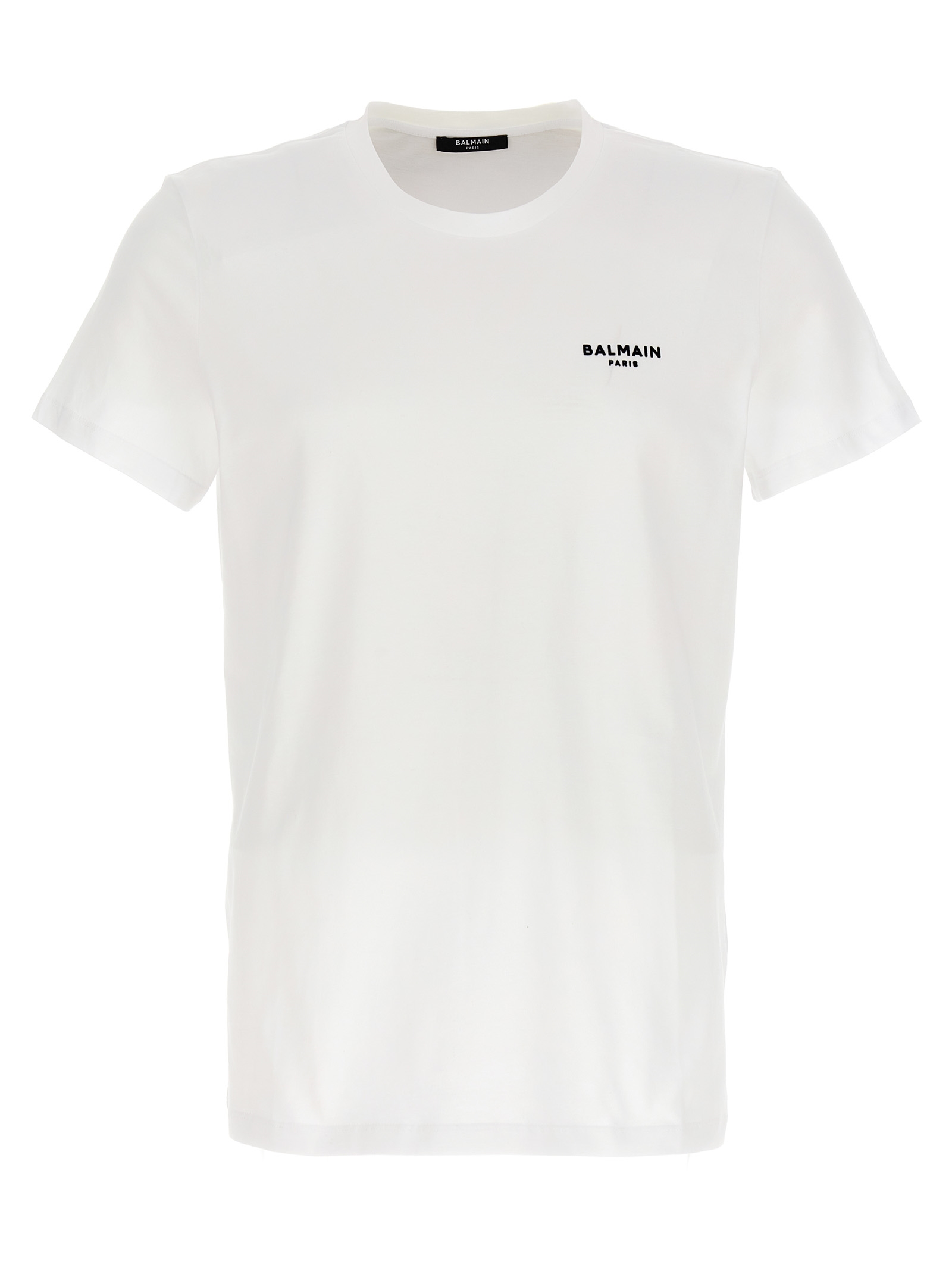 Flocked logo T-shirt BH1EF000BB04GAB (Balmain / Tシャツ・カットソー ) | Balmain (バルマン)