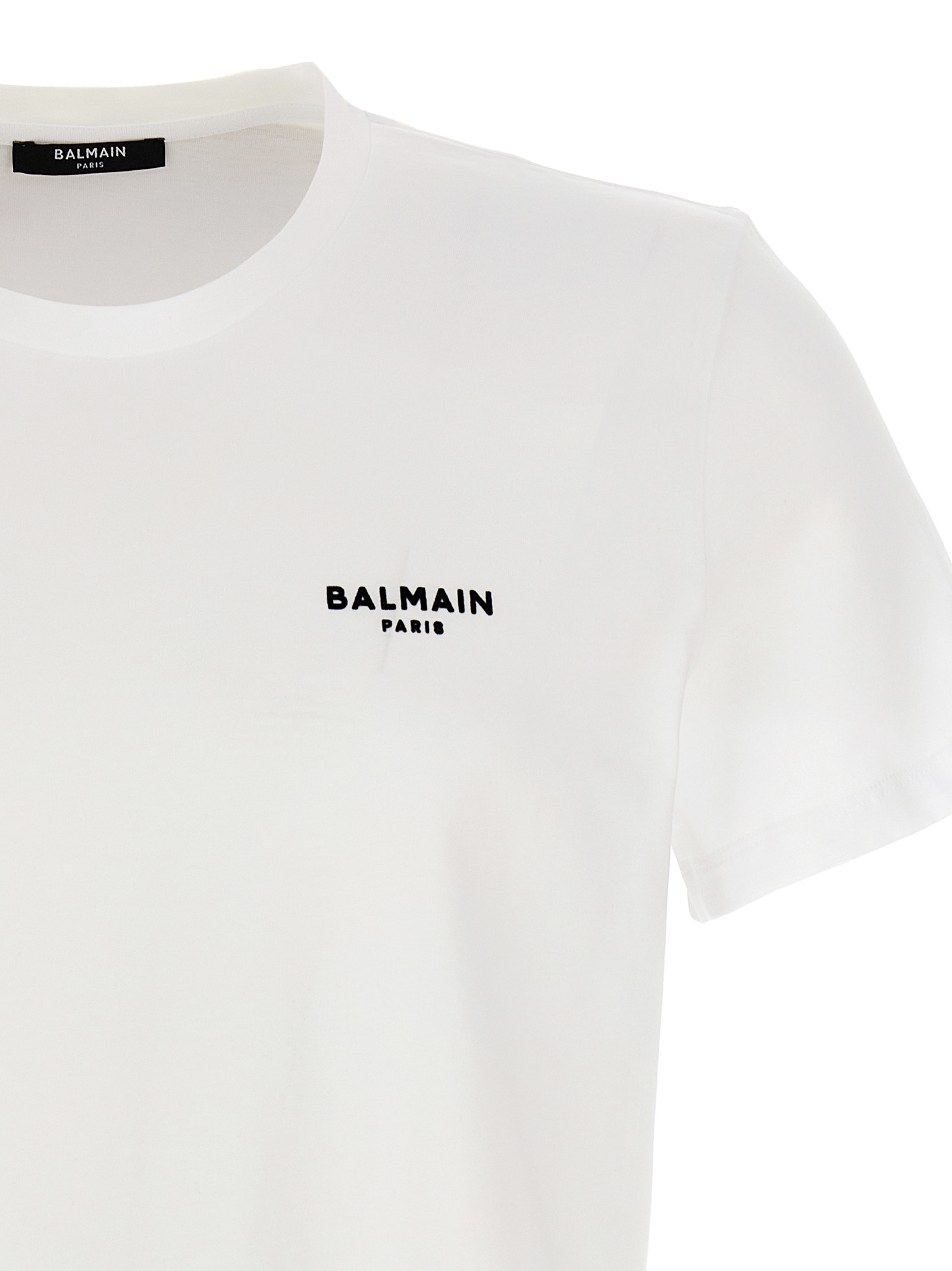 Flocked logo T-shirt BH1EF000BB04GAB (Balmain / Tシャツ・カットソー ) | Balmain (バルマン)(2)